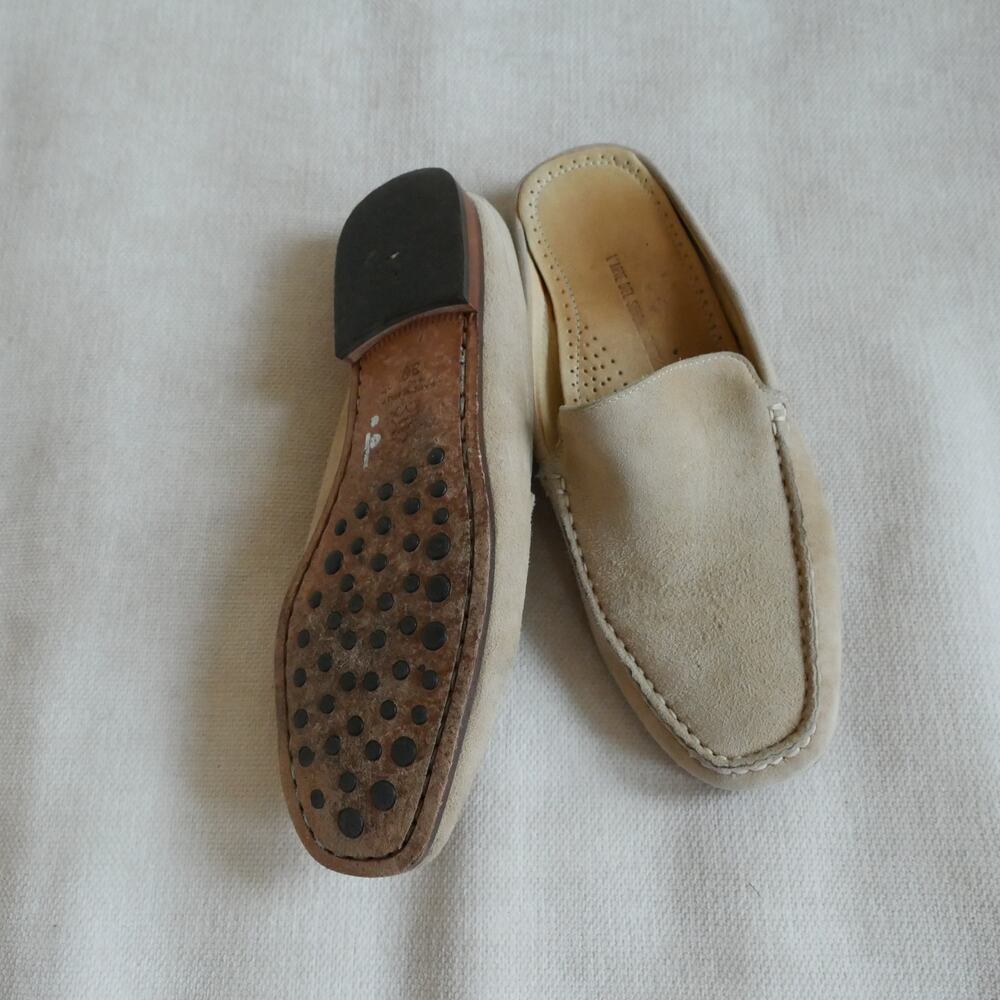 L’ARTE DEL SANDALO CAPRESE Loafer suede mule slide made in Italy 38 or 7.5 - Picture 6 of 15